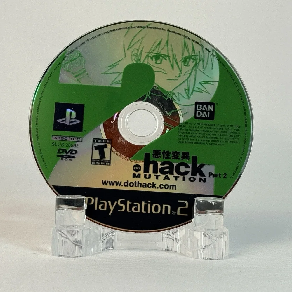 .hack MUTATION Part 2 Sony PlayStation 2 PS2 2003 Bandai RPG Disc Only